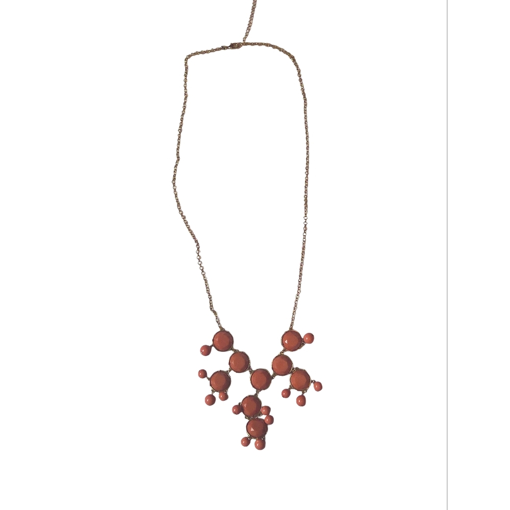 Orange Bubble Statement Necklace - Women Jewelry
